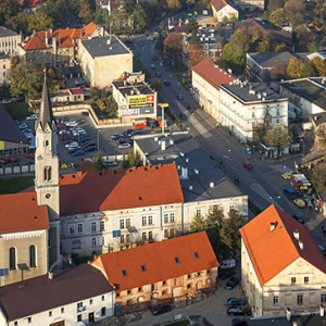 Zabkowice Slaskie, Szpital i Konwent Bonifratow. EU, PL, Dolnoslaskie. Lotnicze.